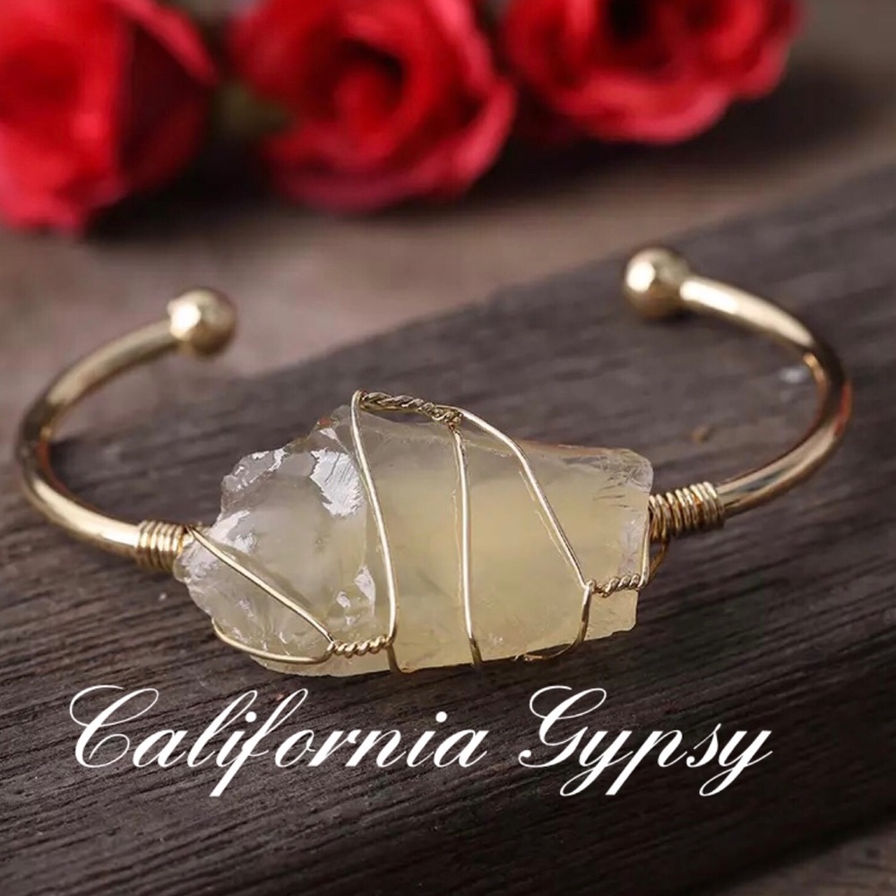 Citrine Crystal Gypsy Bracelet - Picture 1 of 5